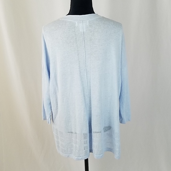 Rachel Zoe L linen blend lightweight sweater - Picture 5 of 7